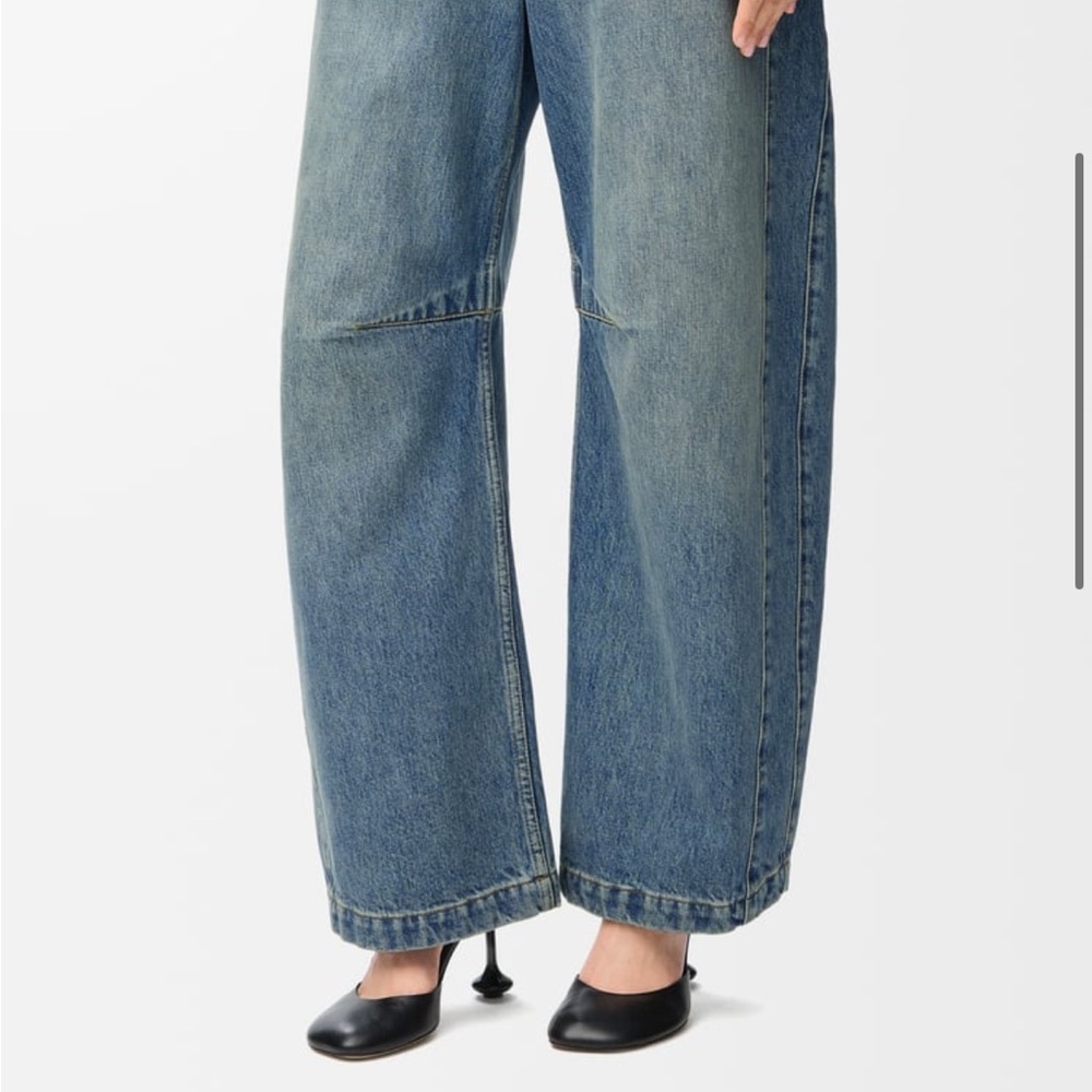 Loewe Anagram barrel jeans in denim